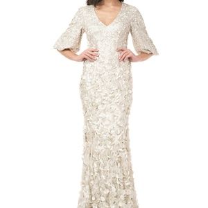 Thora V-Neck Petal Gown